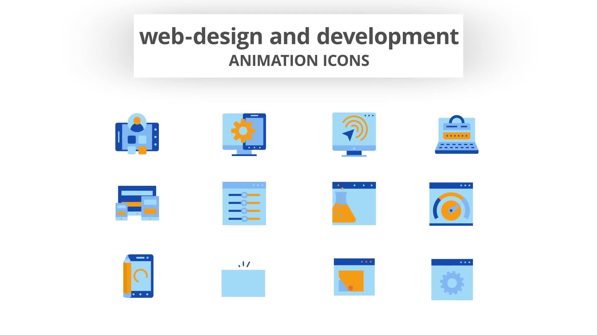 Web Design & Development Animation Icons Videohive 28168514 After Effects Image 8