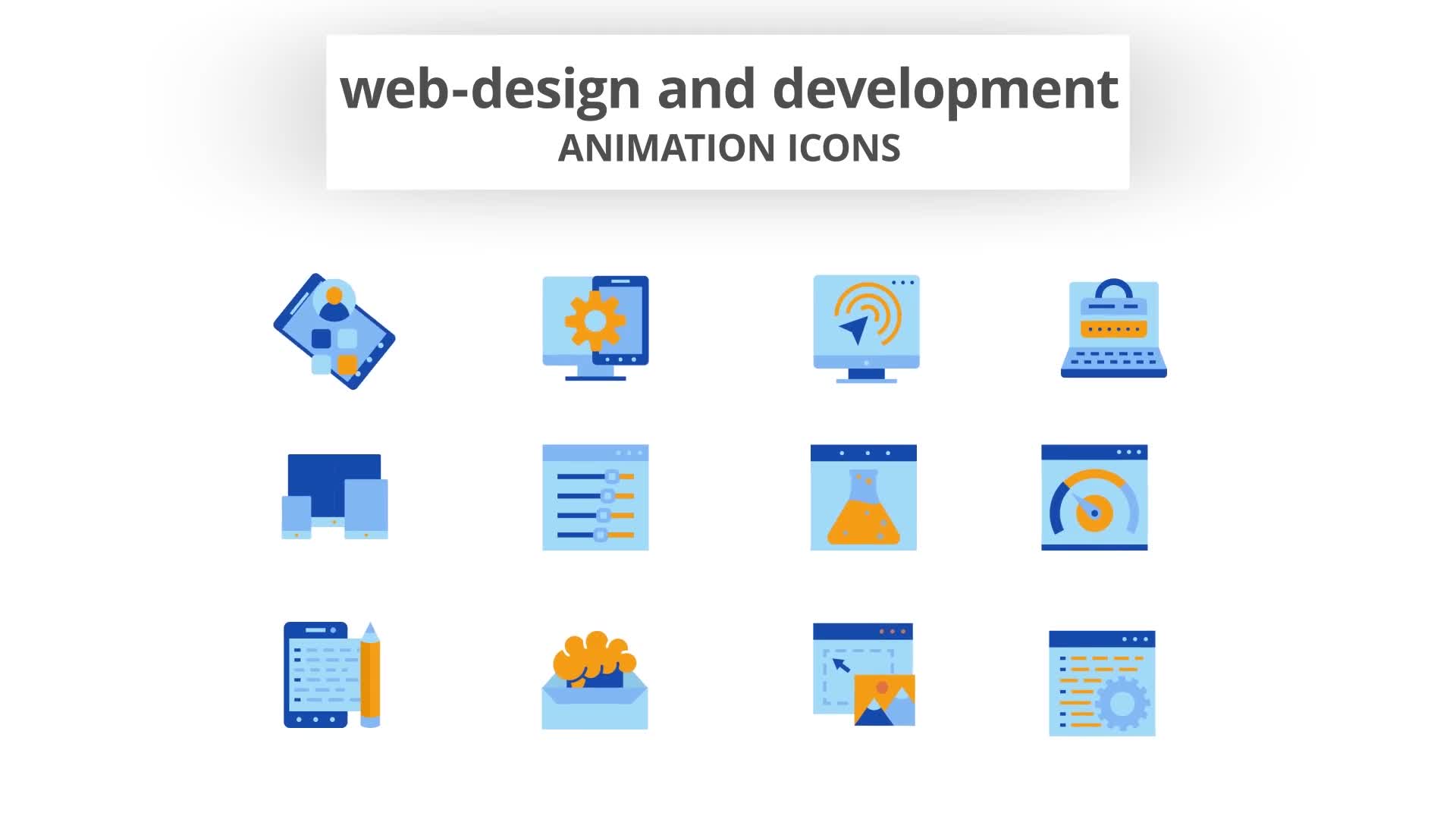 Web Design & Development Animation Icons Videohive 28168514 After Effects Image 9