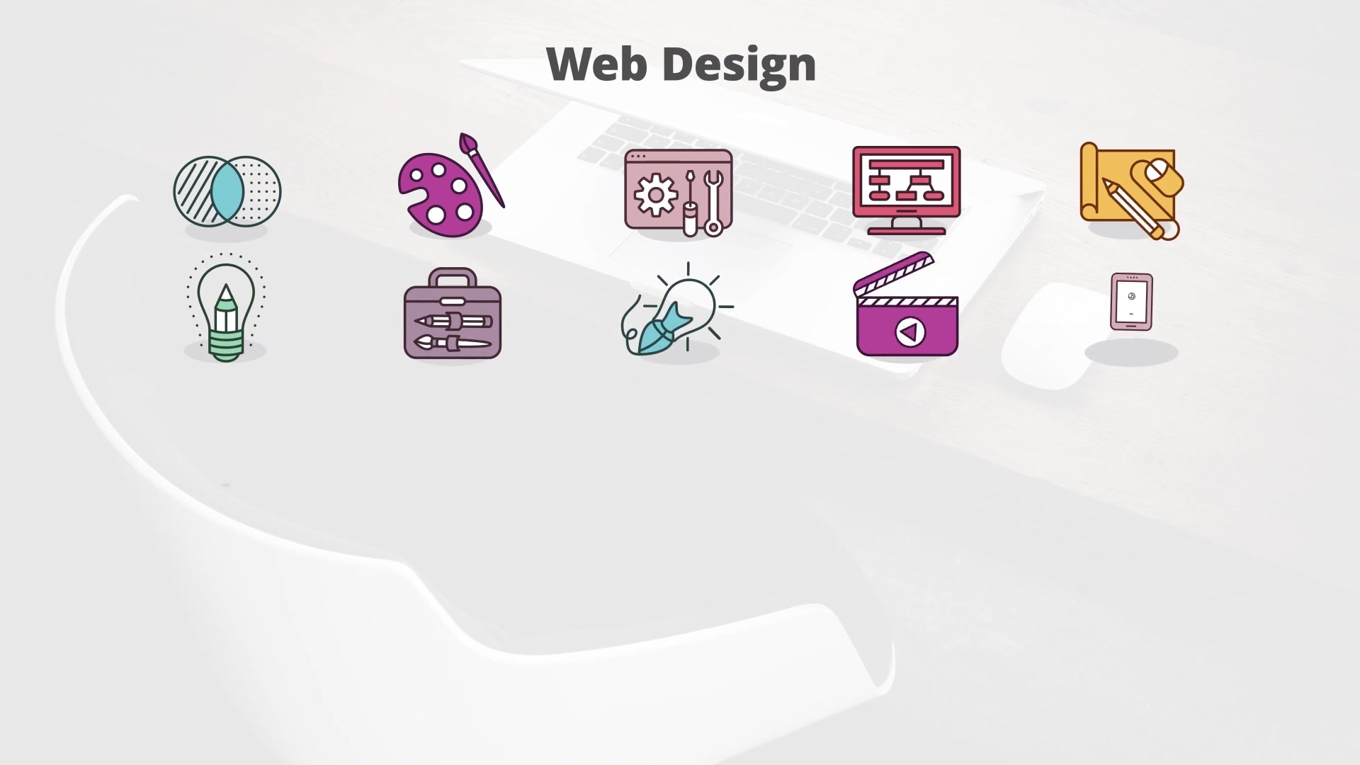 Web Design Flat Animation Icons (MOGRT) Videohive 23659604 Premiere Pro Image 5