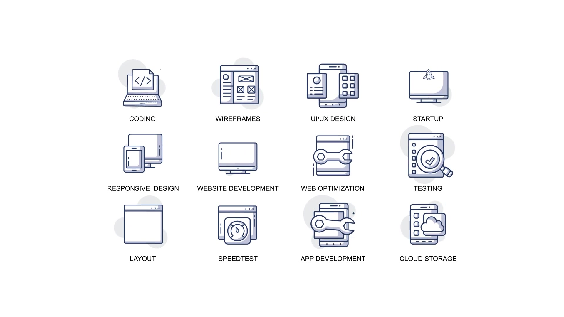 Web development Animation Icons Videohive 34568048 After Effects Image 4