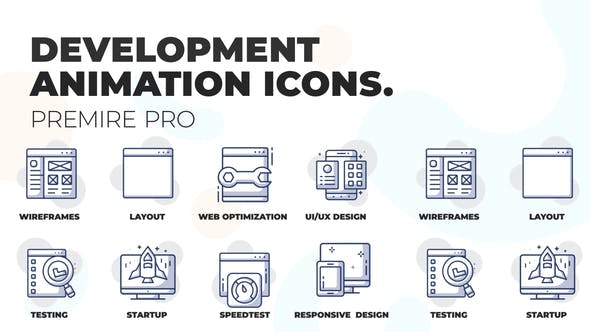 Web development Animation Icons (MOGRT) - Videohive 36441318 Download