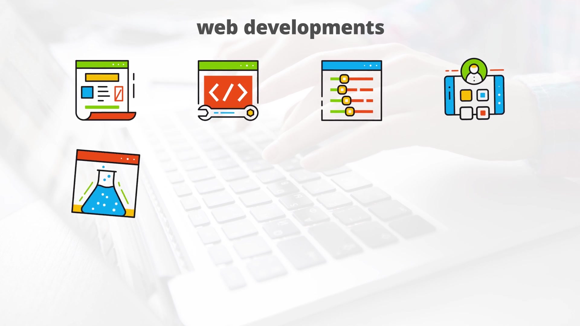 Web Development Flat Animated Icons Videohive 24429475 After Effects Image 5