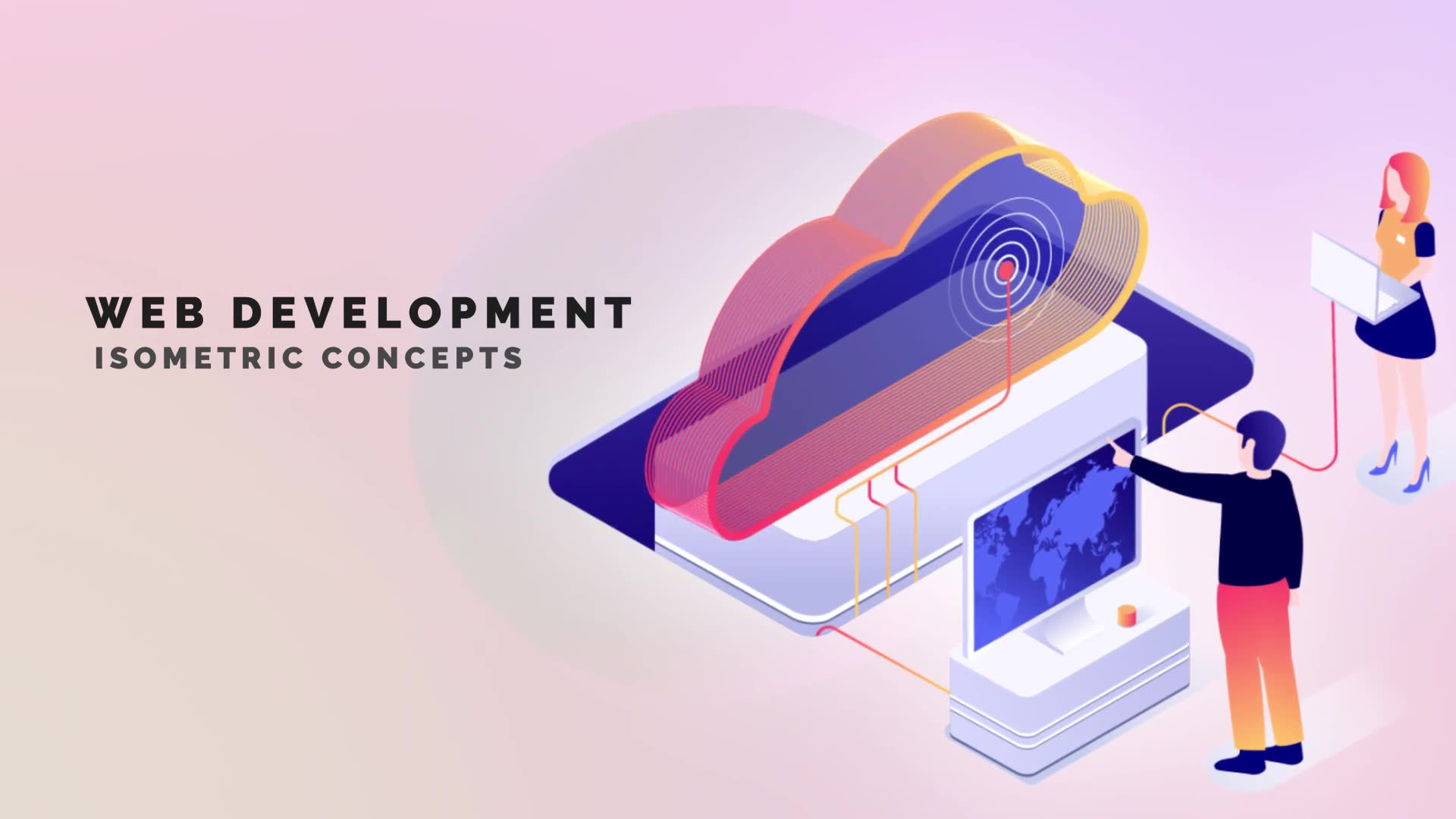 WEB Development Isometric Concept Videohive 33963138 After Effects Image 2