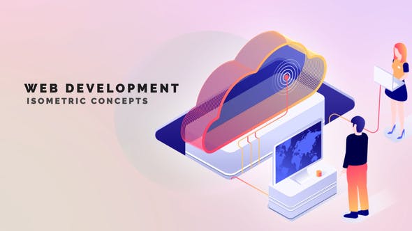 WEB Development Isometric Concept - 33963138 Videohive Download