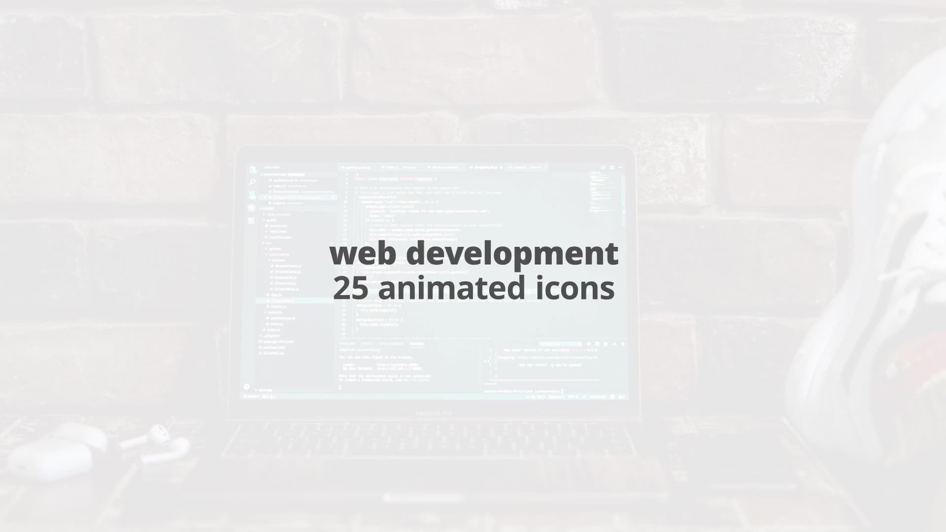 Web Development – Thin Line Icons Videohive 23595877 After Effects Image 2