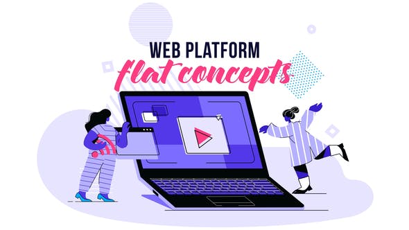 Web platform Flat Concept - 28730472 Download Videohive