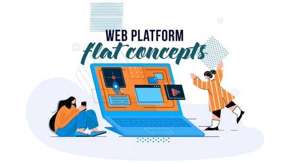 Web platform Flat Concept - 28830308 Download Videohive
