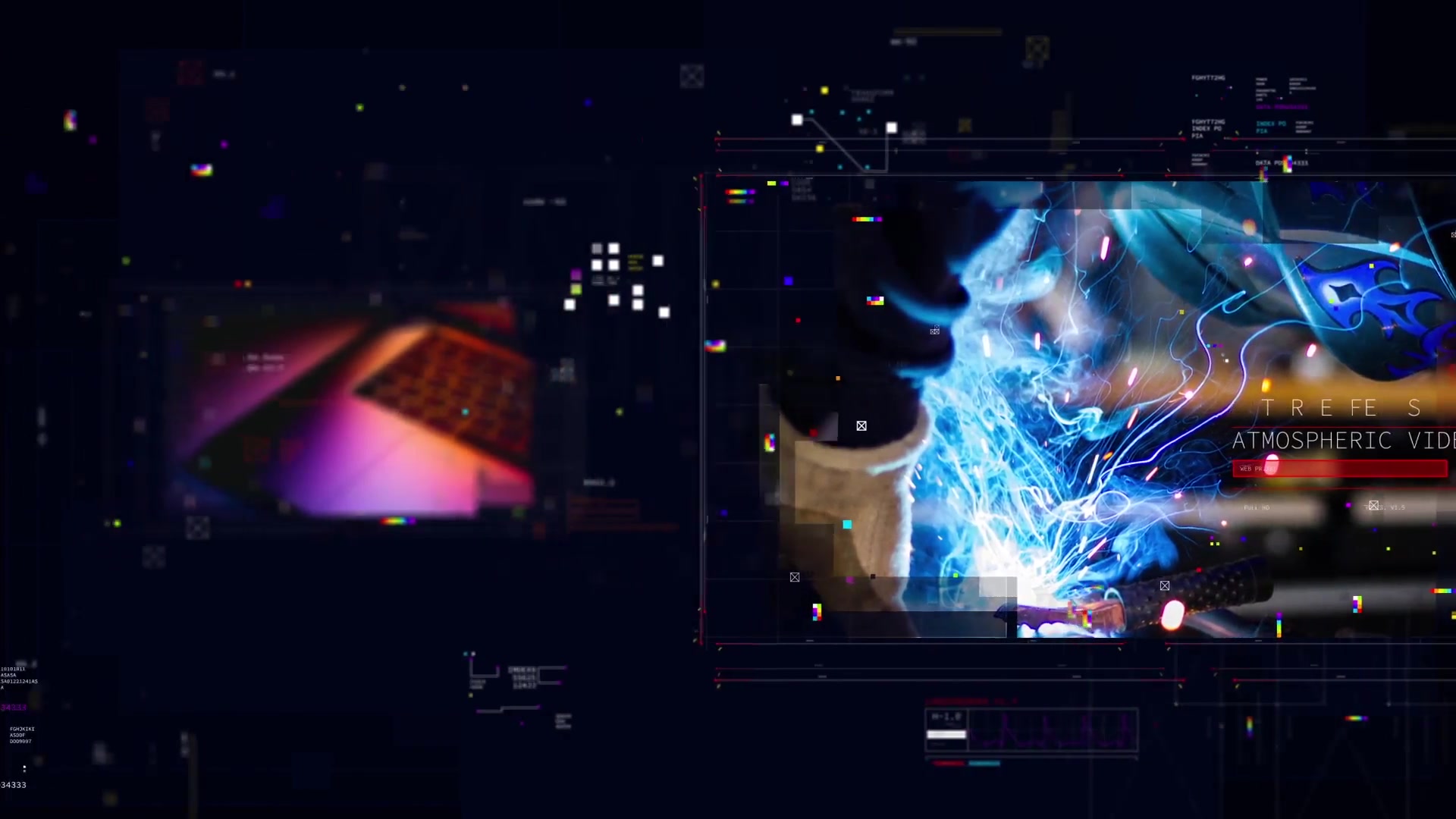 Web Presentation/ HUD Modern Slideshow/ 3D Sci Fi Glitch Intro/ Digital Parallax/ Hightech Interface Videohive 22954337 After Effects Image 4