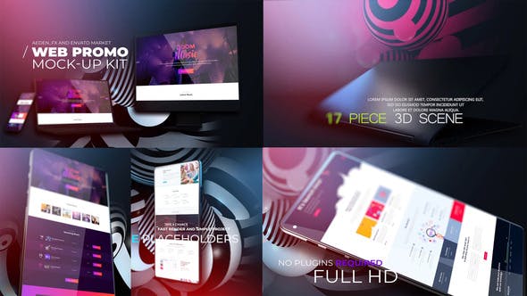 Web Promo And Mockup Device Kit V01 - Videohive 23994918 Download