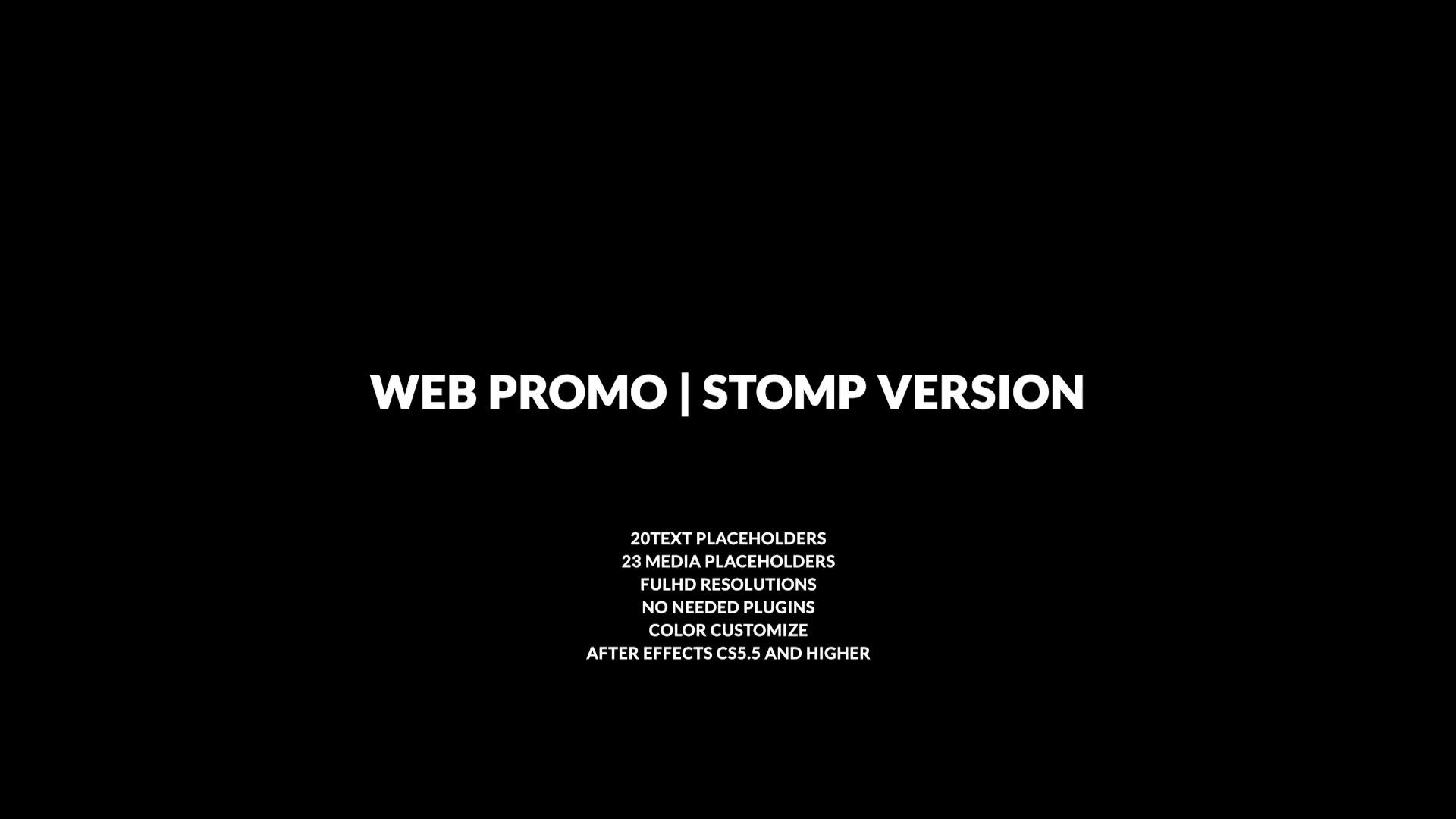 Web Promo | Stomp Videohive 32290500 After Effects Image 2