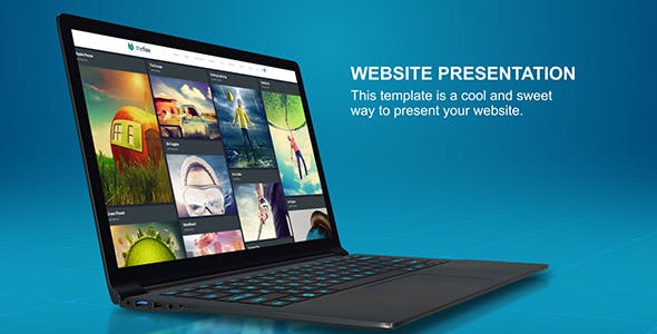 Website Presentation | 3D Laptop - Download Videohive 15955876