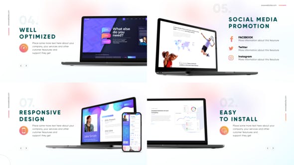 Website Presentation with Devices - 24161512 Videohive Download