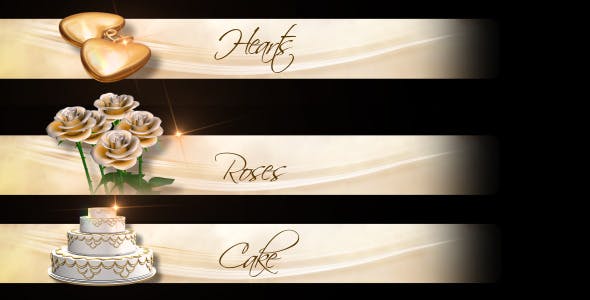 Wedding Cake Roses lower third - Download 505108 Videohive