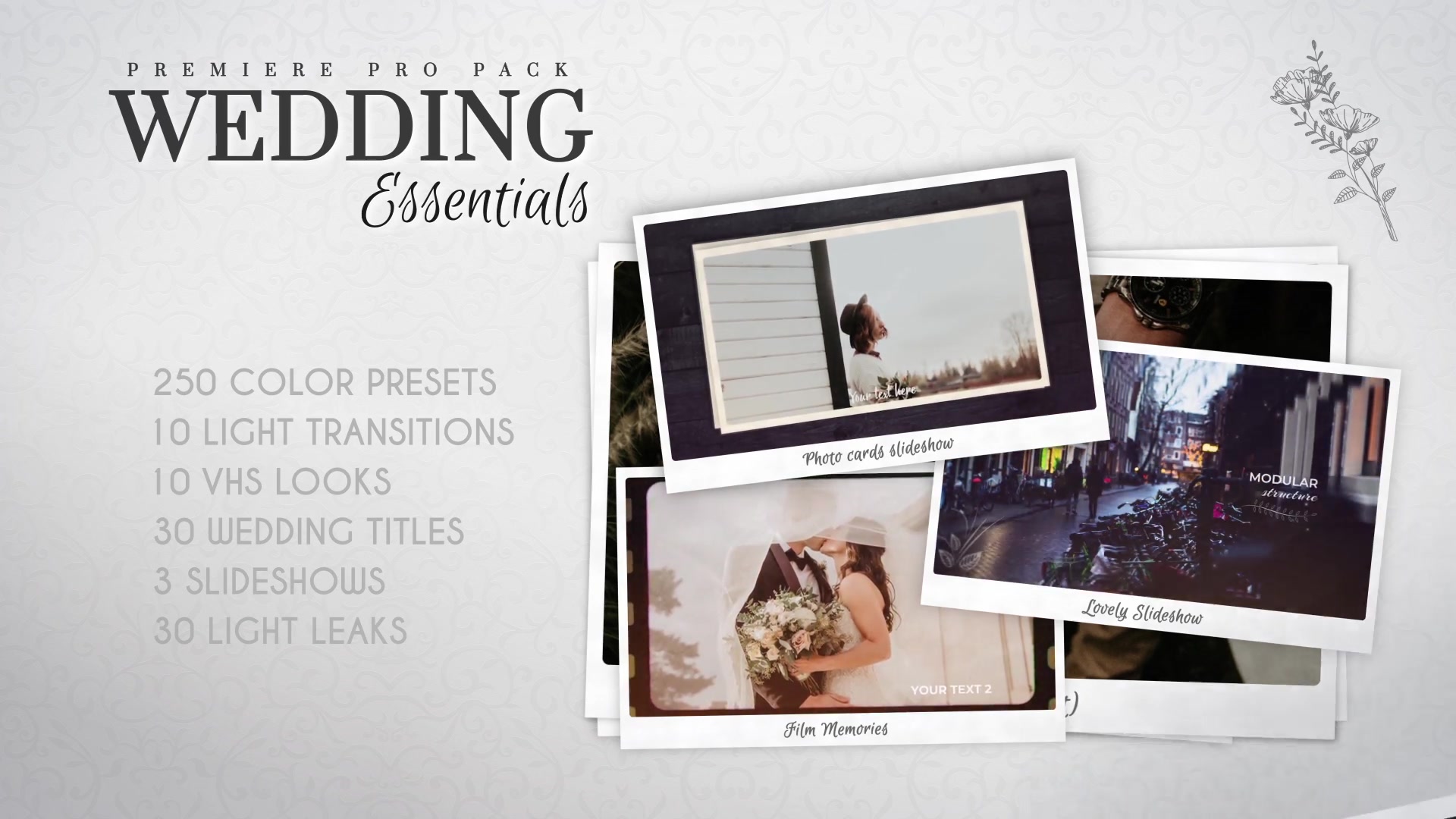 Wedding Essentials Pack for Premiere Pro Videohive 28150015 Premiere Pro Image 10