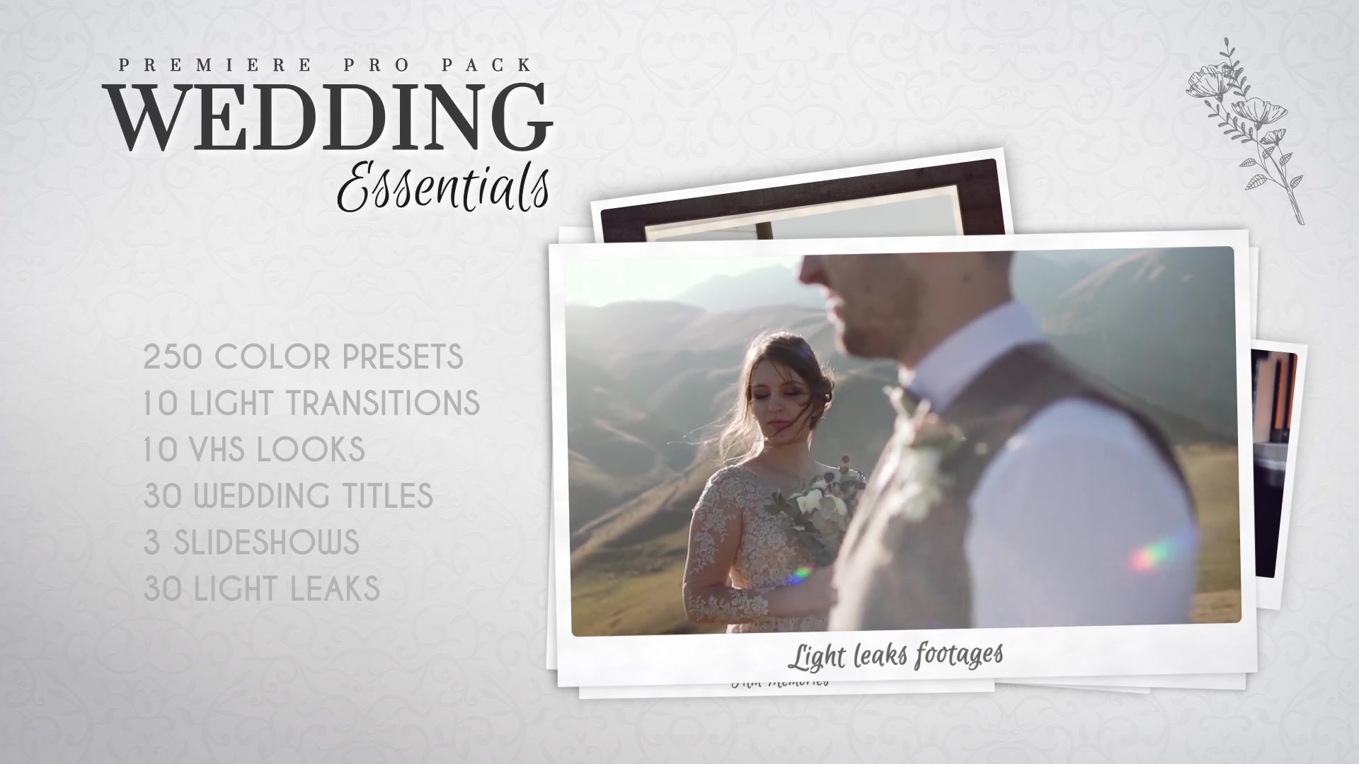 Wedding Essentials Pack for Premiere Pro Videohive 28150015 Premiere Pro Image 12