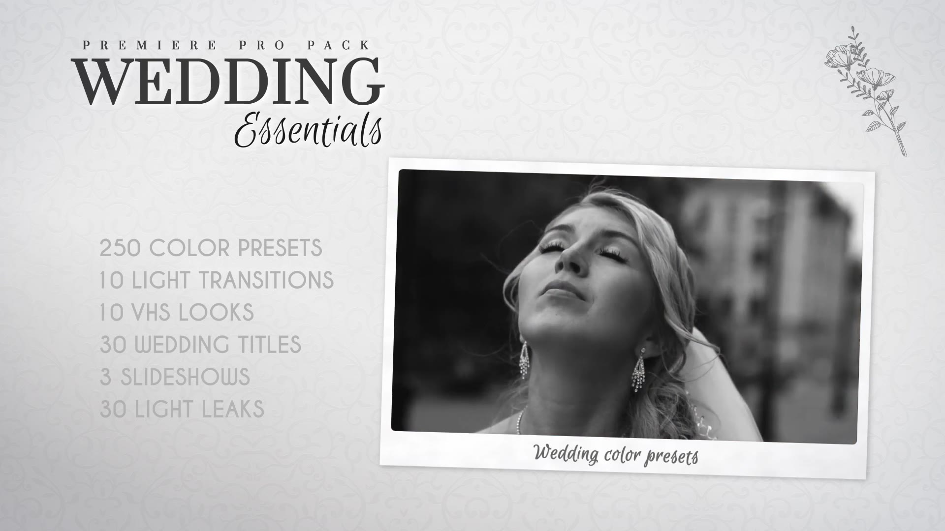 Wedding Essentials Pack for Premiere Pro Videohive 28150015 Premiere Pro Image 3