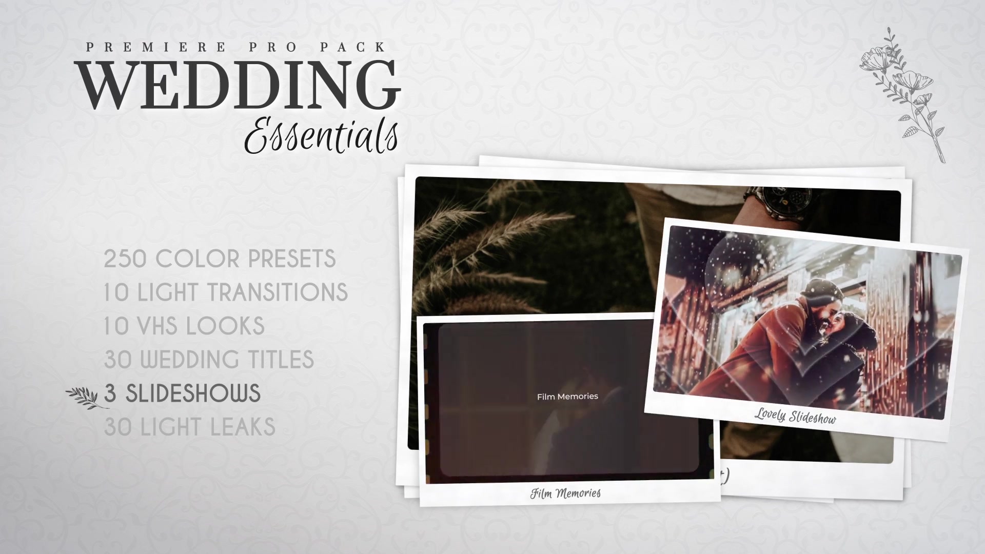 Wedding Essentials Pack for Premiere Pro Videohive 28150015 Premiere Pro Image 9