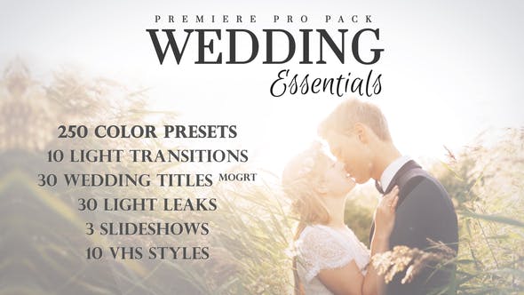 Wedding Essentials Pack for Premiere Pro - Download Videohive 28150015