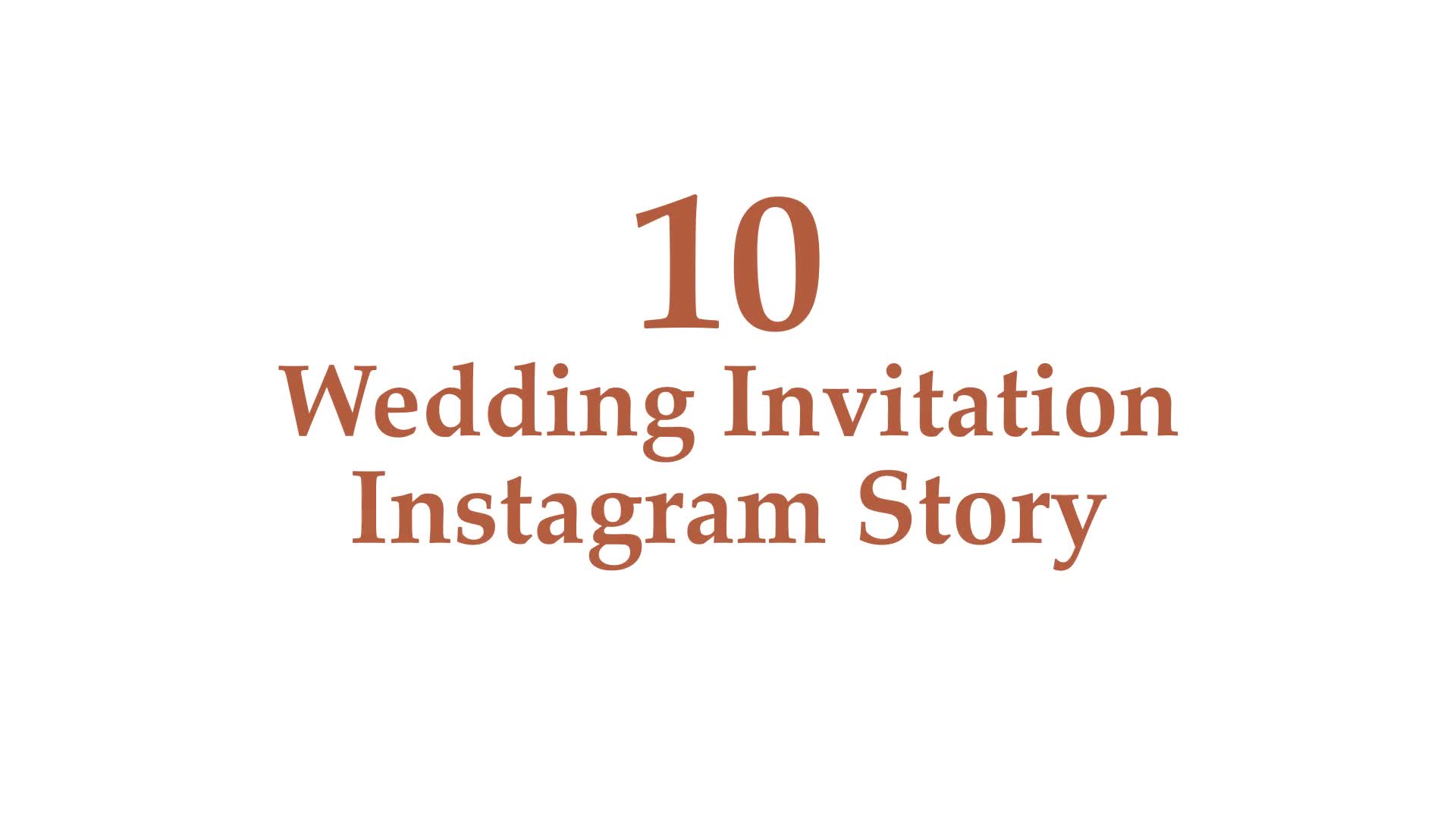 Wedding Instagram Stories Videohive 33800505 After Effects Image 1