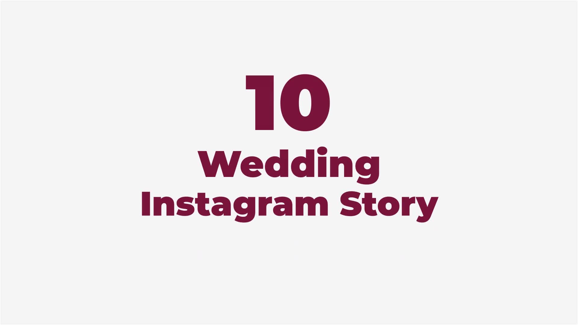 Wedding Instagram Story Pack Videohive 34599391 After Effects Image 1