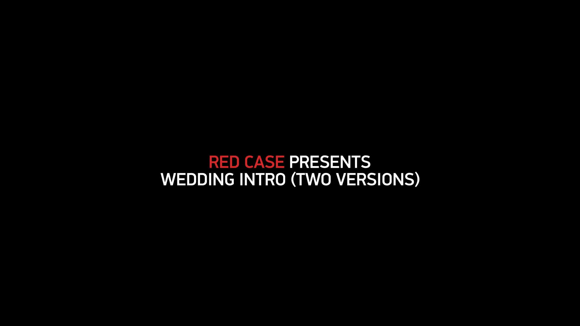 Wedding Intro/Opener Videohive 11166925 After Effects Image 1