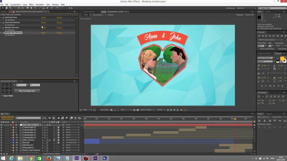 Wedding Invitation Videohive 14551413 After Effects Image 12