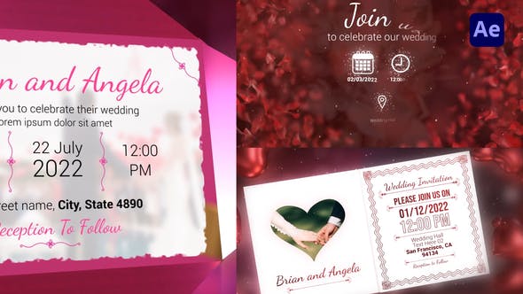 Wedding Invitations Pack - Download 36051049 Videohive