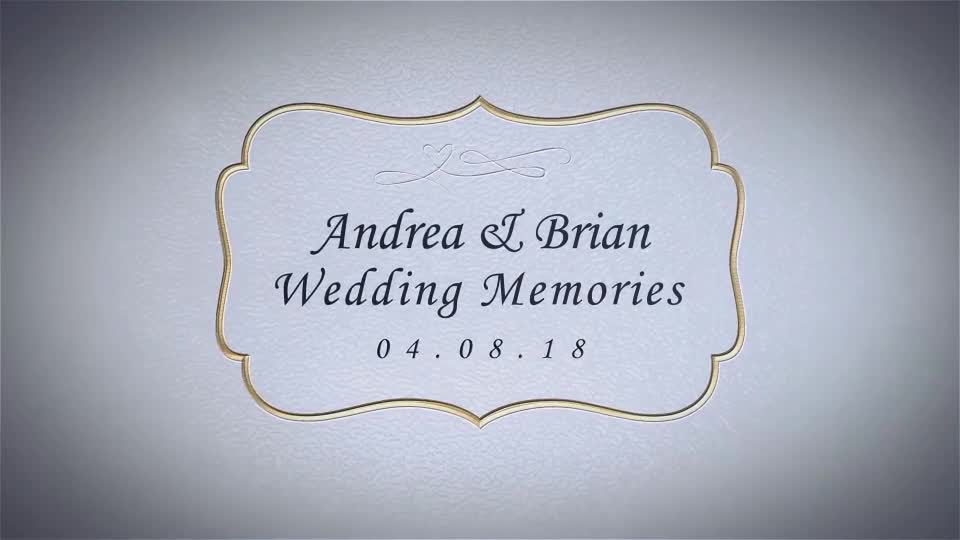 Wedding Memories Videohive 22407082 After Effects Image 1