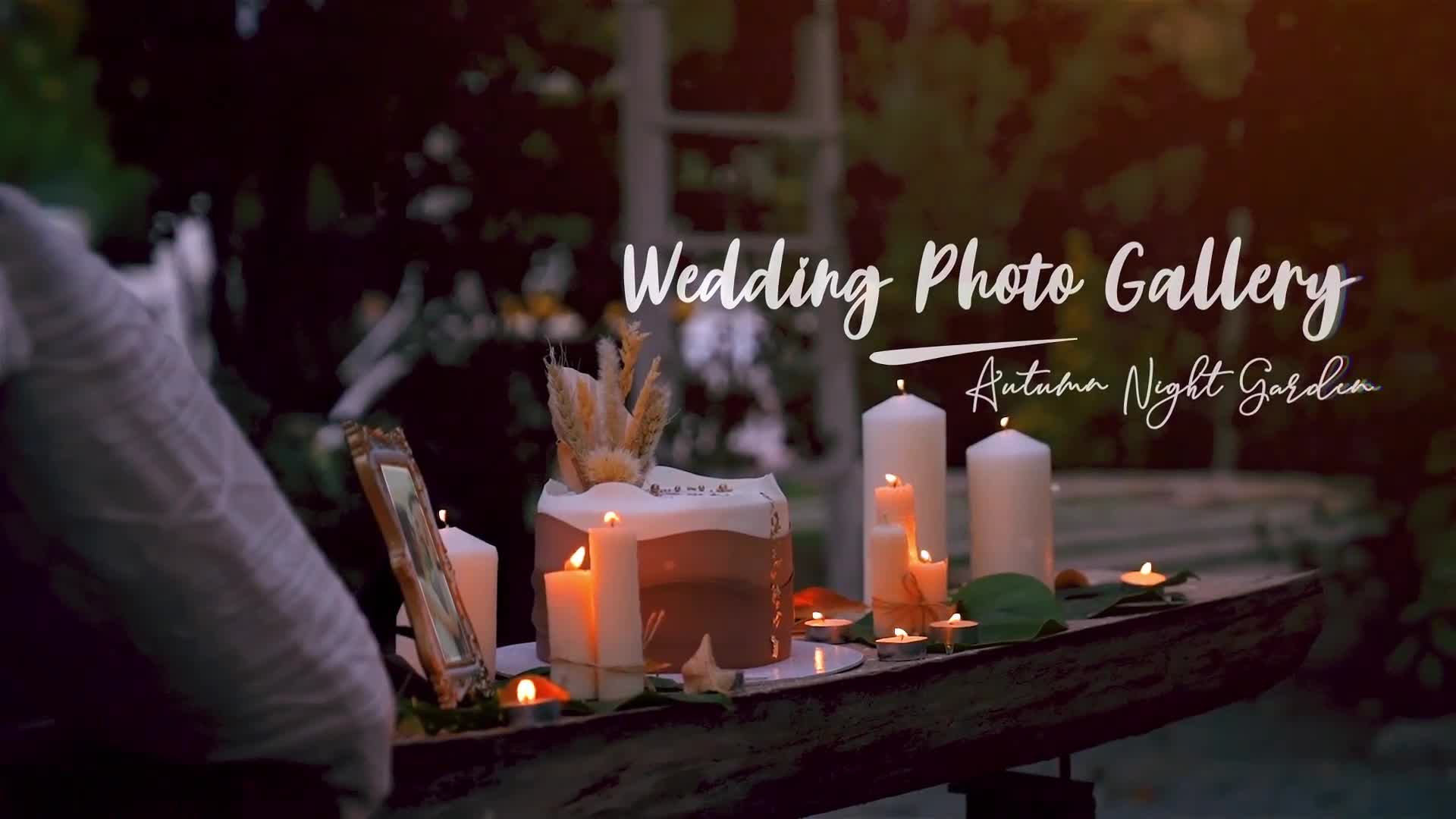 Wedding Photo Gallery Autumn Night Garden Videohive 34629956 After Effects Image 1