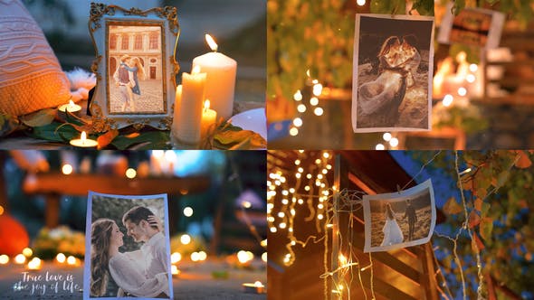 Wedding Photo Gallery Autumn Night Garden - Download 34629956 Videohive