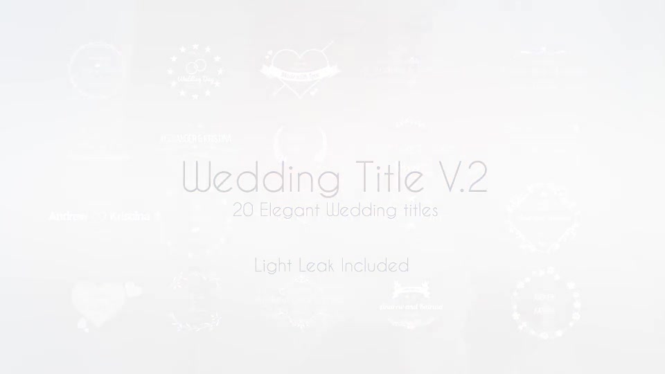 Wedding Title V.2 - Download Videohive 21888276