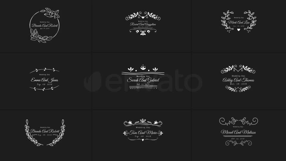 Wedding Titles Videohive 22030075 After Effects Image 1