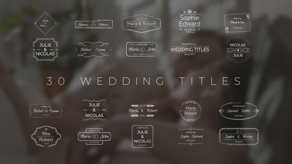 Wedding Titles - 36969031 Download Videohive