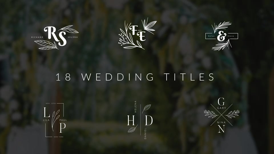 Wedding Titles Videohive 45462916 After Effects Image 13