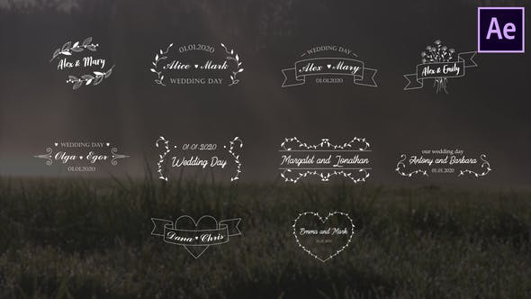 Wedding Titles | After Effects - 26464526 Download Videohive