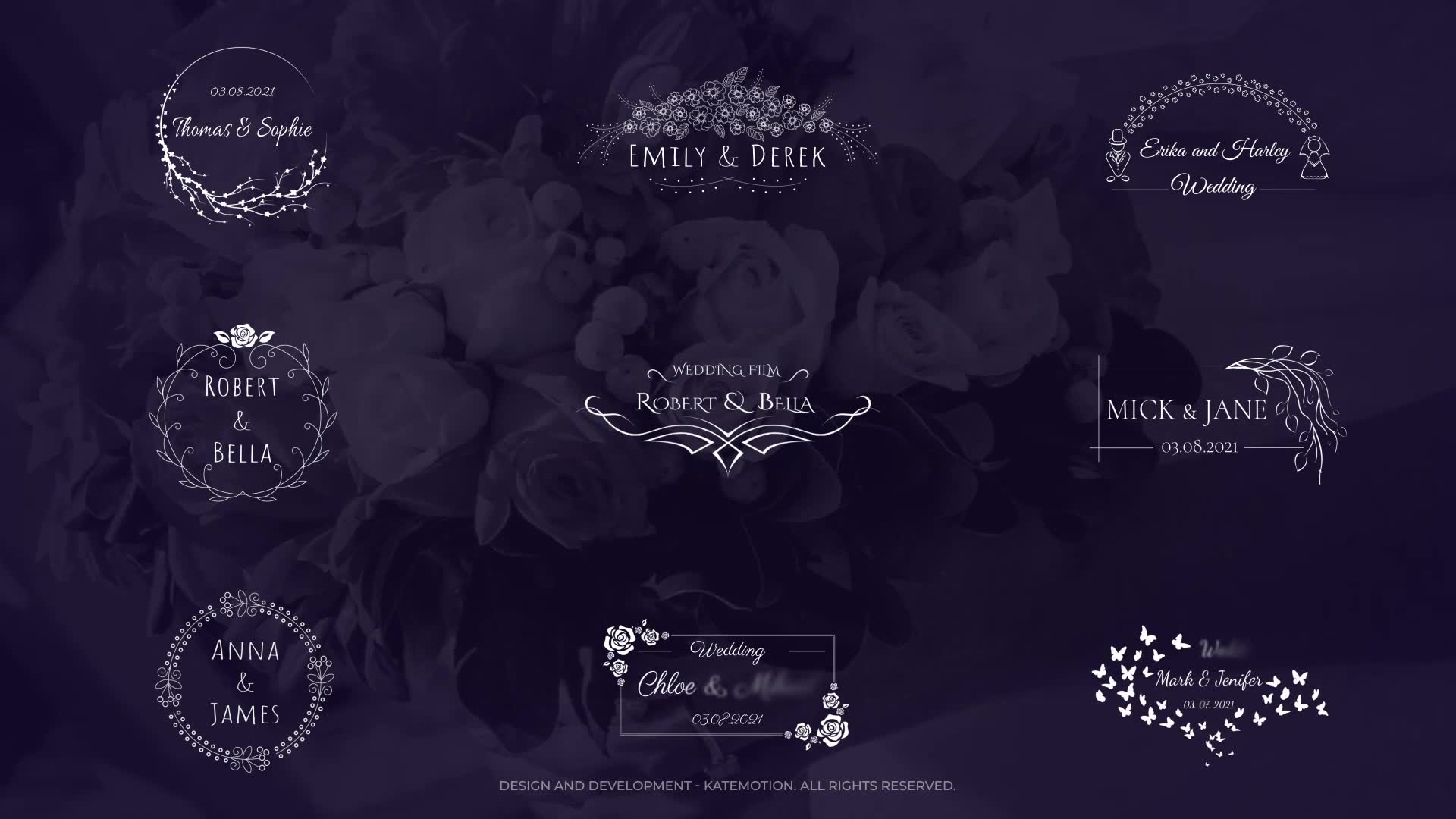 wedding title after effects project free download