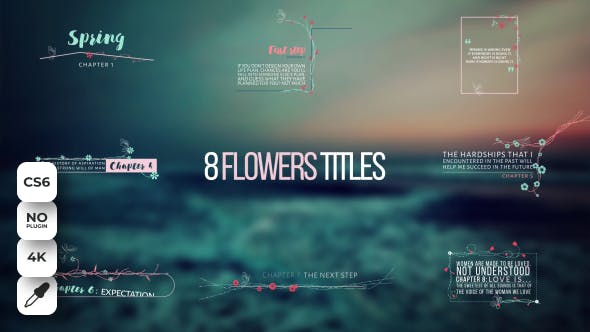 Wedding Titles Flowers - Download 17839318 Videohive
