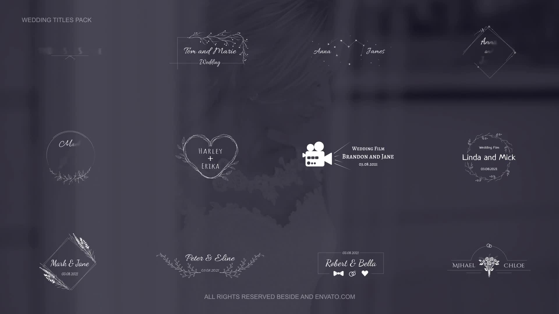 Wedding Titles Pack | AE Videohive 34487529 After Effects Image 2
