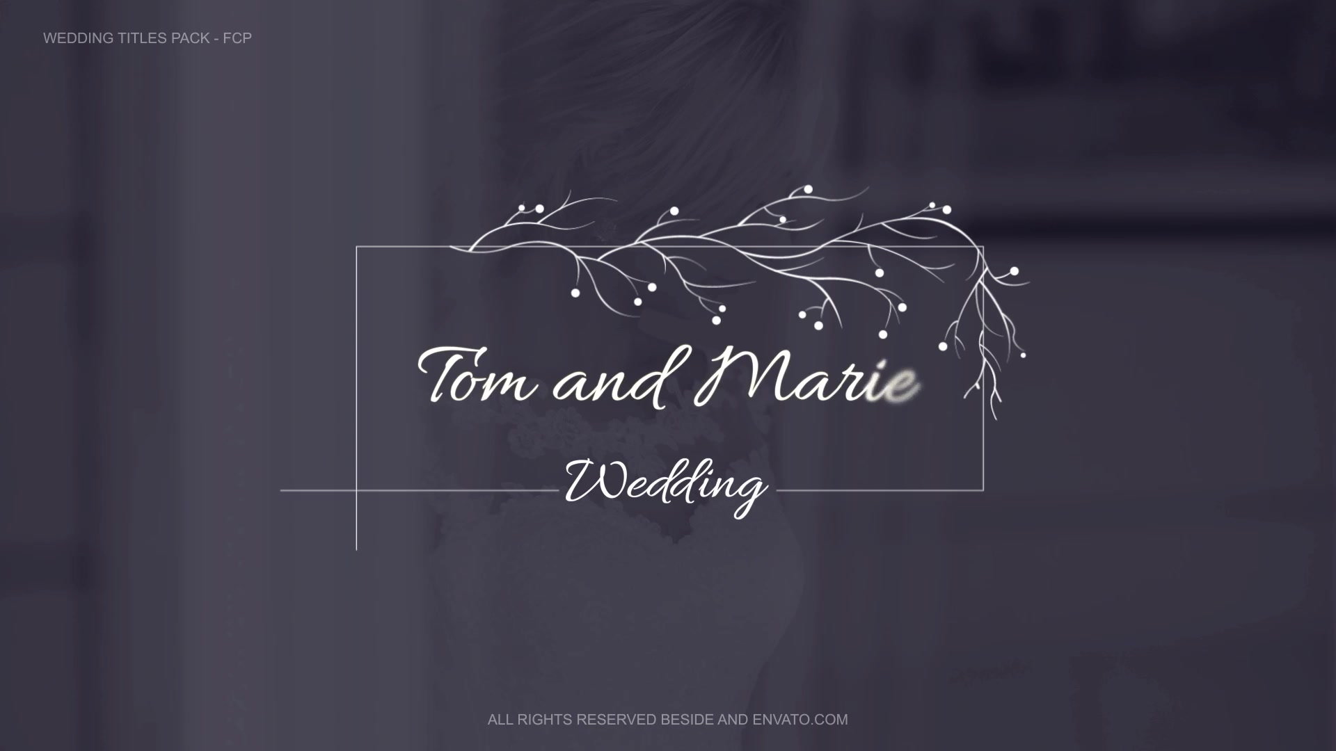 Wedding Titles Pack | FCP Videohive 34756059 Apple Motion Image 6