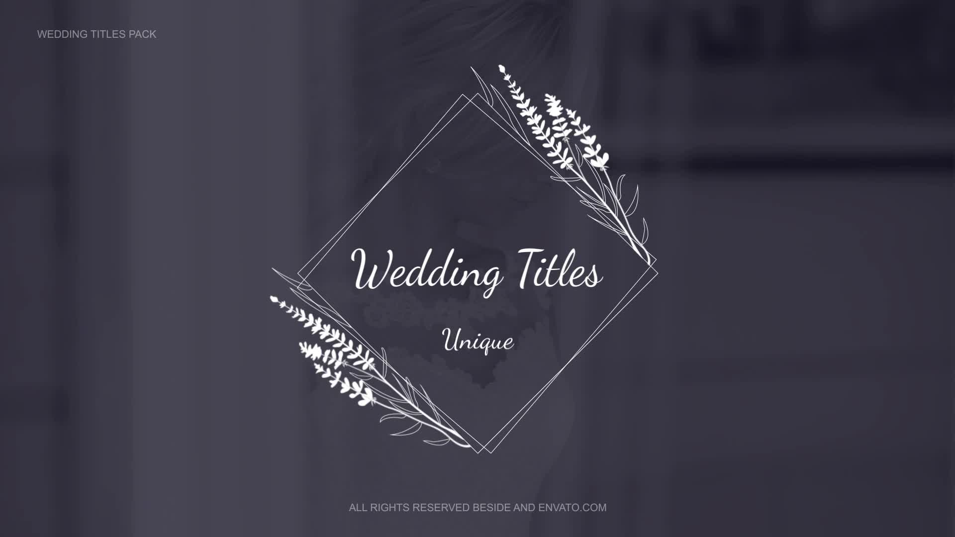 Wedding Titles Pack | Premiere Pro Videohive 34562607 Premiere Pro Image 1