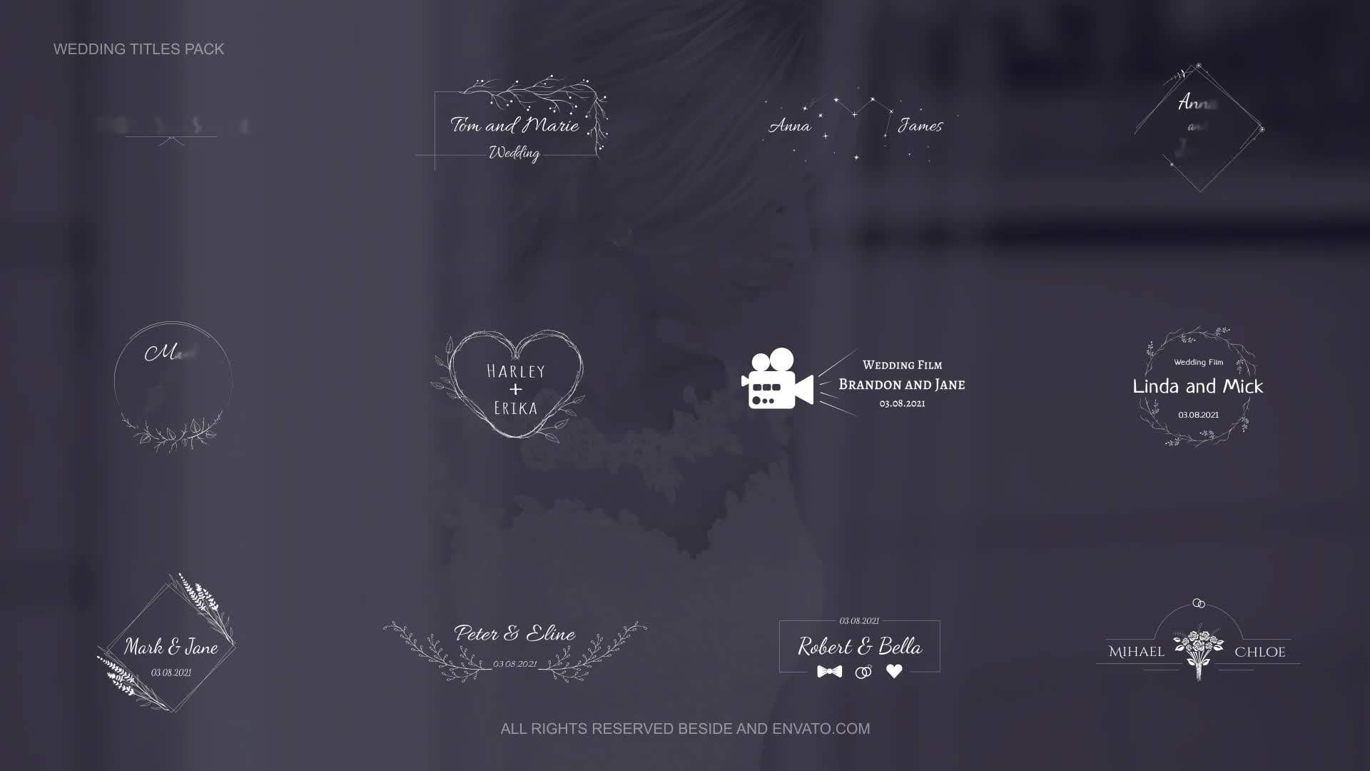 Wedding Titles Pack | Premiere Pro Videohive 34562607 Premiere Pro Image 2