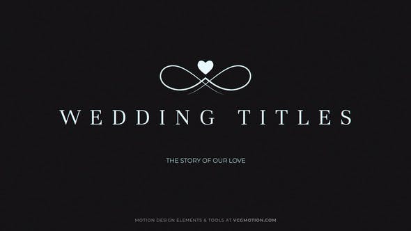 Wedding Titles - Videohive 35975934 Download