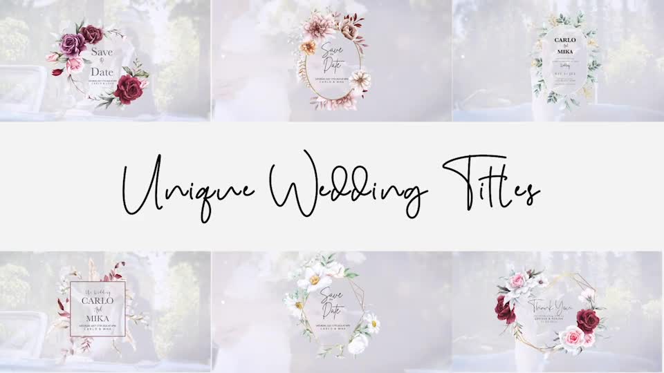 Wedding titles Videohive 53485896 After Effects Image 1