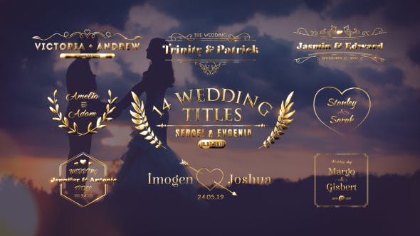 Wedding Titles - Videohive Download 21473391
