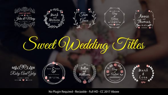 Wedding Titles - Videohive Download 21922935