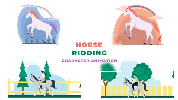 Weekend Horse Riding Animation - Download 38960060 Videohive