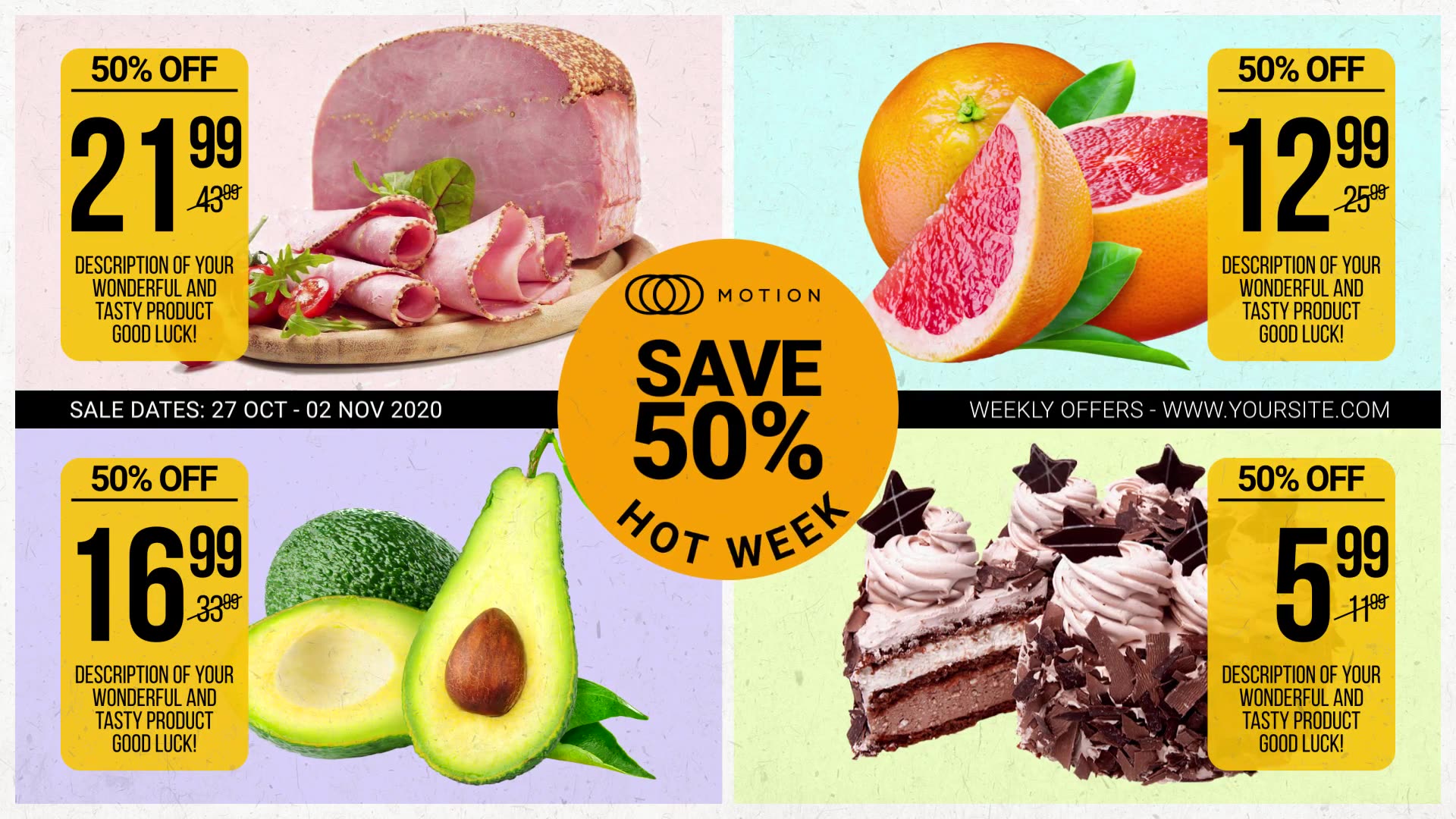 Weekly Ad Food Online Promo Videohive 28882684 After Effects Image 5