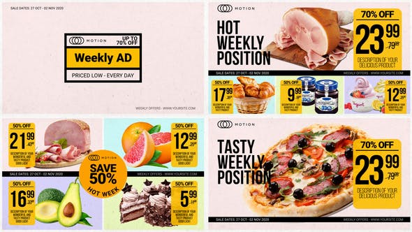 Weekly Ad Food Online Promo - 28882684 Videohive Download