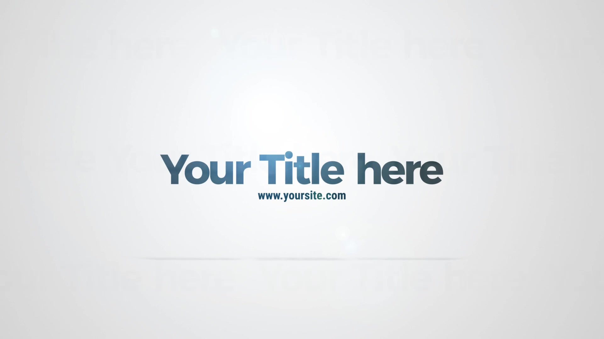 Welcome Title - Download Videohive 22497547