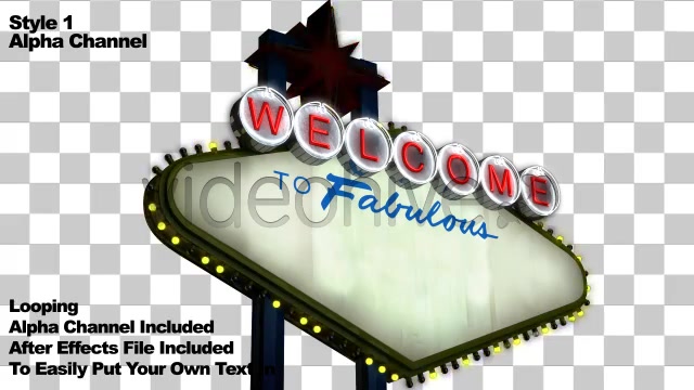 Welcome to Fabulous Generic Las Vegas Sign + Alpha - Download Videohive 860100